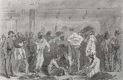 Returned Prisoners of War Exchanging William Waud